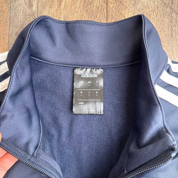 Adidas 3-Stripes Tricot Regular‎ Track Jacket Men's Large Blue Athletic Soccer - Picture 2 of 12